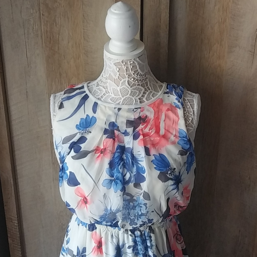 Small Nordstrom Dress Floral Maxi Soieblu New